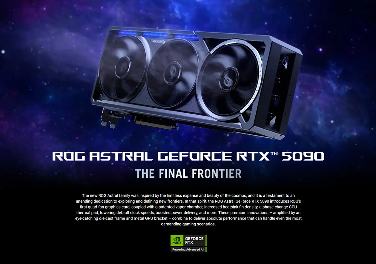 ASUS ROG Astral GeForce RTX 5090 32GB GDDR7 OC Edition Graphics Card Price in BD